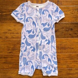 Tea Collection Zippered Short Romper, 18-24M